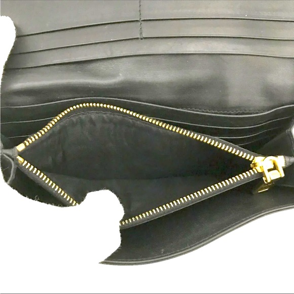 Authentic Rare PRADA Gorgeous black Tessuto Pietre Jeweled wallet - Picture 7 of 9
